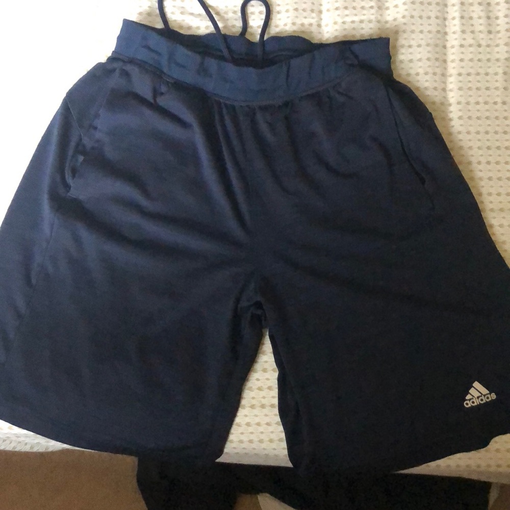 Adidas athletic shorts.